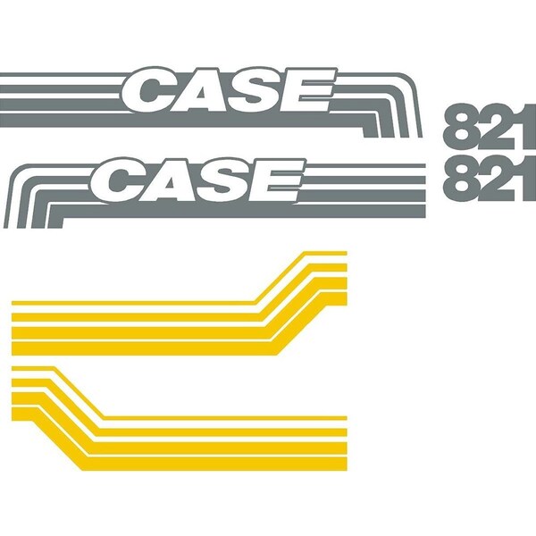 Aftermarket New Fits Case Wheel Loader 821 Decal Set CASE821DECALSET - main